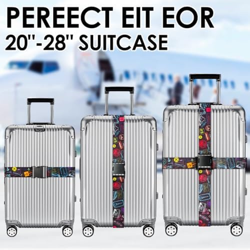 Gutsdoor Luggage Straps for Suitcases Adjustable Travel Belt, Connector Holds - Image 3