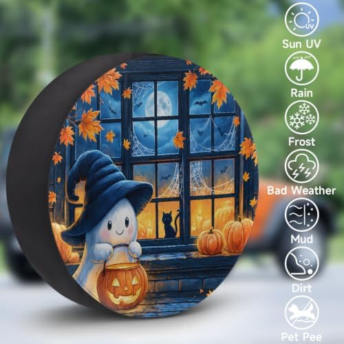 Halloween Spare Tire Cover Waterproof Dust-Proof Spare Wheel Covers - Image 3