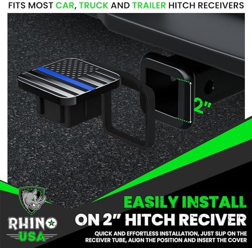 Rhino USA American Flag Trailer Hitch Cover - Image 5