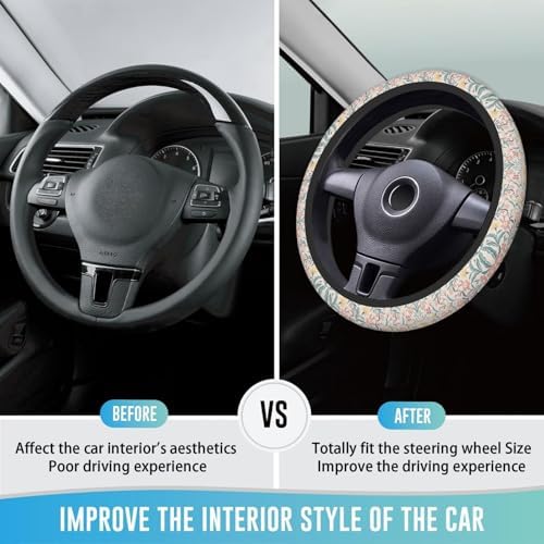 Elastic Steering Wheel Cover, 15 Inch Absorbing Sweat - Image 3