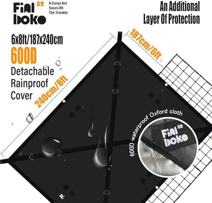 Highly Elastic Cargo Net for Pickup Truck Bed, Cargo Net Cover Suitable for - Image 4