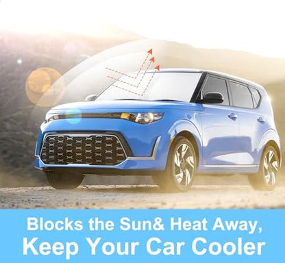 Windshield Sun Shade Sunshade for 2020-2024 2025 2026 Kia Soul - Image 2
