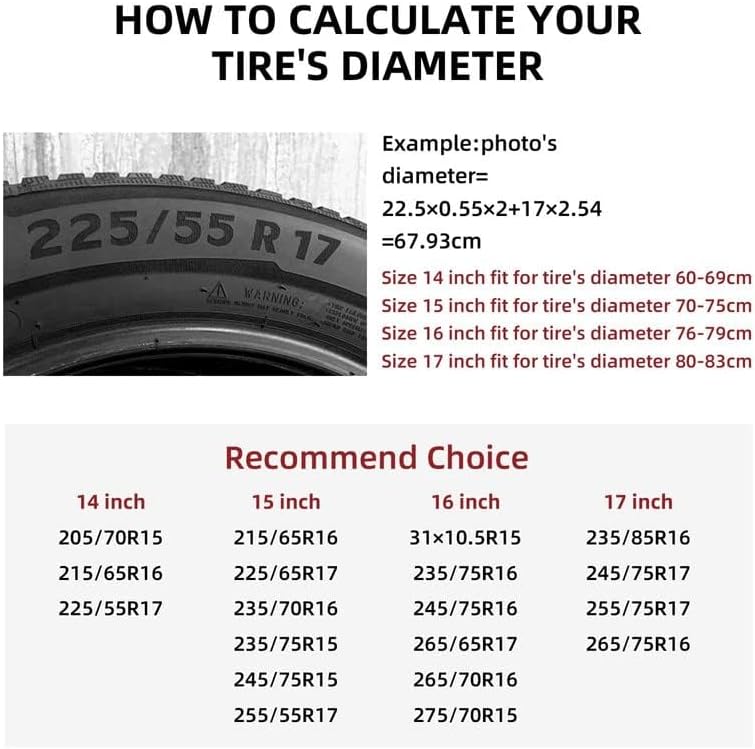 Spare Tire Cover Weatherproof Universal Wheel Protectors - Image 4