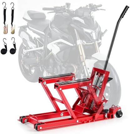 VEVOR Hydraulic Motorcycle Lift Jack, 1500 lbs Capacity, ATV Lift Jack Portable by VEVOR