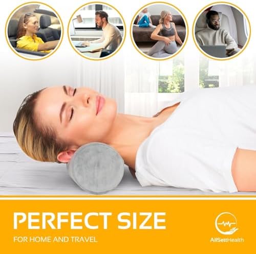 AllSett Health Firm Round Bolster Pillow - Image 5
