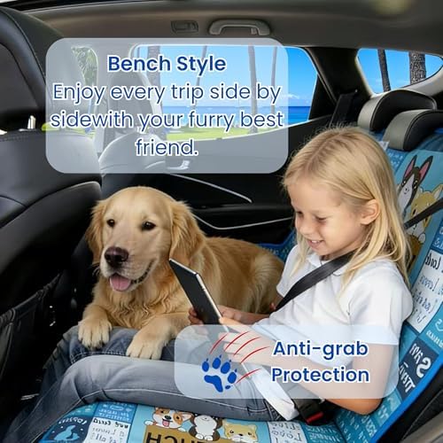 Waterproof Back Seat Cover for Dogs and Kids, Car Seat Protector Under Baby Car - Image 2
