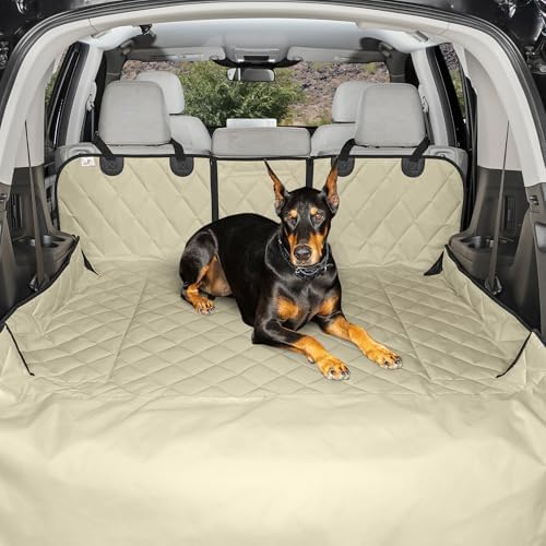 4Knines SUV Cargo Liner for Dogs, Fold Down Seats, Tan XL by 4Knines