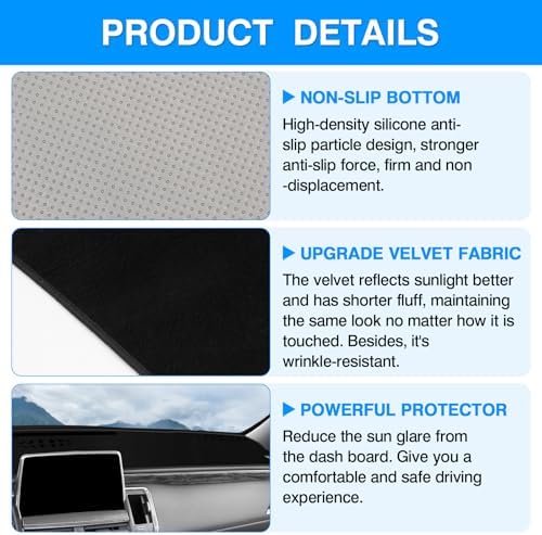 Autorder Dashboard Cover Mat for 2021-2024 Chevrolet Suburban/Tahoe/GMC Yukon - Image 6