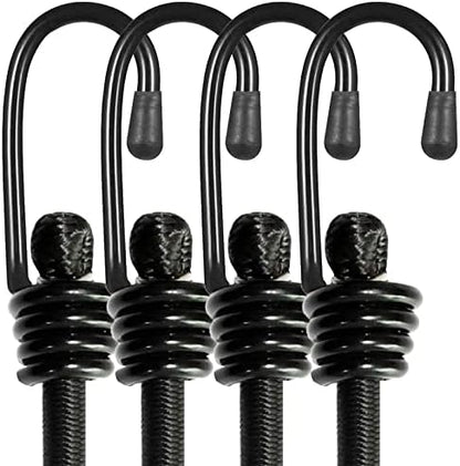 BEXSLE Bungee Cords with Hooks, Heavy Duty Outdoor Elastic Bungee Straps，No by BEXSLE
