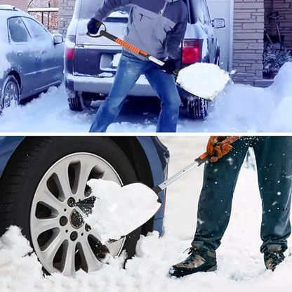 42'' Ice Scraper and Extendable Snow Brush Emergency Snow Shovel Snow Broom - Image 5