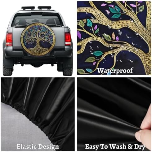 Tree of Life Spare Tire Cover Dust-Proof Spare Wheel Covers - Image 4