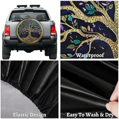 Tree of Life Spare Tire Cover Dust-Proof Spare Wheel Covers - Image 4