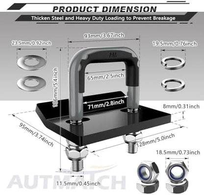 AUTMATCH Hitch Tightener Anti-Rattle Clamp - Image 4