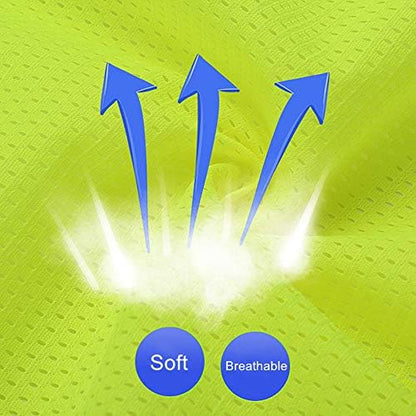 XIAKE Reflective Safety Vest for Men & Women High Visibility Class 2 Vest - Image 4