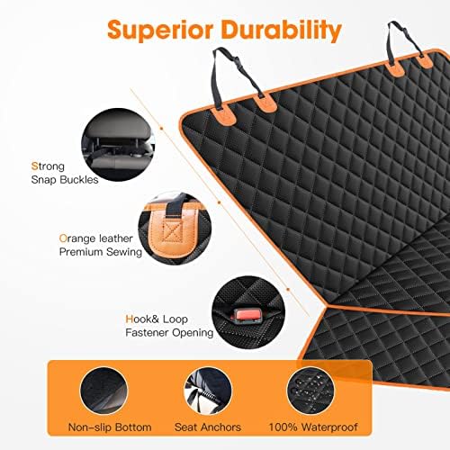 MIXJOY Dog Car Seat Cover, Back Seat Cover - Image 7