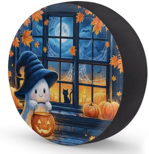 Halloween Spare Tire Cover Waterproof Dust-Proof Spare Wheel Covers - Image 2