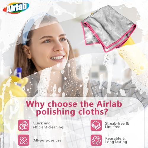 Airlab Glass Polishing Streak Free Miracle Cleaning Cloth - Image 3