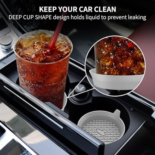 ME.FAN Car Cup Holder Coasters Silicone Cups Mats, Automotive Universal - Image 3