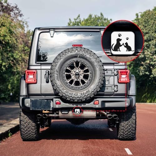 Dog and Cat Love Tow Hitch Covers Heavy Duty Rubber Trailer Hitch Cover 2" - Image 6