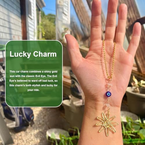 Sun Hanging Car Charm, Boho Crystals Decor - Image 5