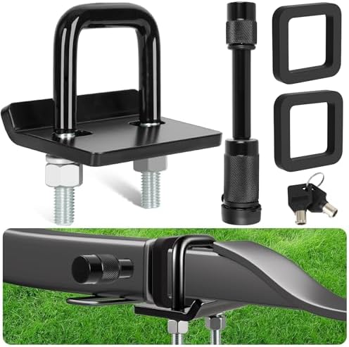 2'' Anti-Rattle Hitch Clamp & 5/8" Receiver Pin Lock & Silencer Pad by Unknown