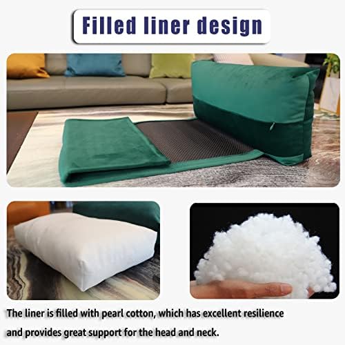 Velvet Recliner Headrest Pillow, Non-Slip Neck Support - Image 5