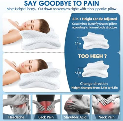 CHxxy Memory Foam Pillows, Cervical Pillow - Image 3