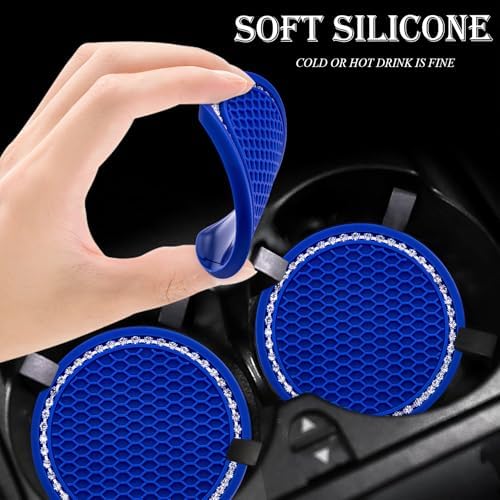 4PCS Bling Cup Holder Coaster, 2.75 Inch Auto Car Cup Holder Insert Coasters - Image 4