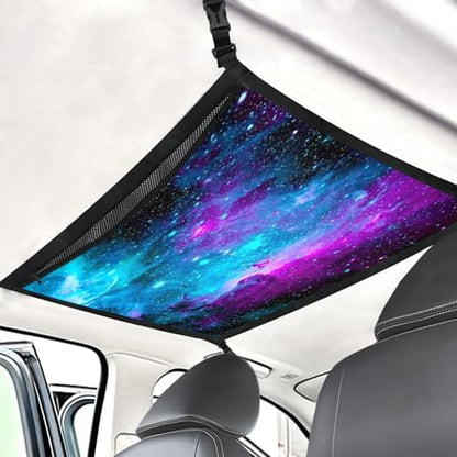 Galaxy Car Storage Mesh Organizer Ceiling Cargo Net Double-Layer Adjustable by FREZORA