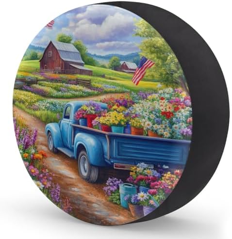 Garden Spare Tire Cover 16in Spare Wheel Covers Tire Storage Cover - Image 2