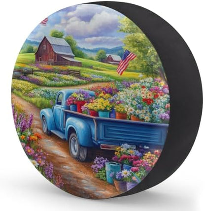 Garden Spare Tire Cover 16in Spare Wheel Covers Tire Storage Cover - Image 2
