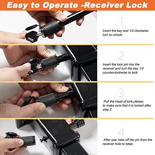 CZC AUTO Hitch Receiver Pin Lock 5/8" - Image 4