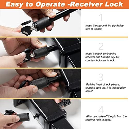 CZC AUTO Hitch Receiver Pin Lock 5/8" - Image 4