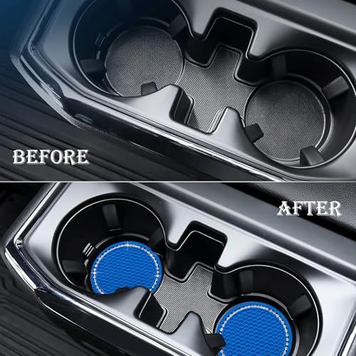 2PCS Bling Cup Holder Coaster, 2.75 Inch Auto Car Cup Holder Insert Coasters - Image 7
