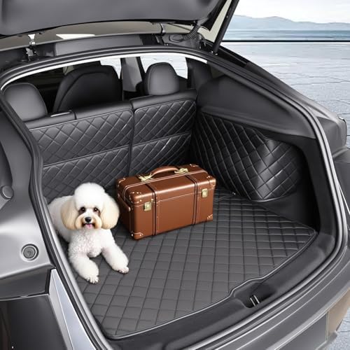 Topfit for Tesla Model Y Trunk Mats Cargo Liner Waterproof Dog Car Seat Covers - Image 2