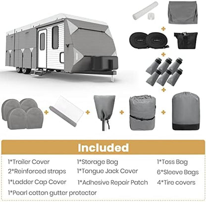 22'-24' Travel Trailer RV Cover Windproof Extra Thick & Anti-UV - Image 7