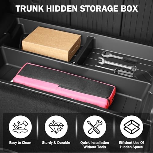 Hidden Trunk Organizer Tray for Tesla Model Y 2019-2026, Custom-Fit Rear - Image 3