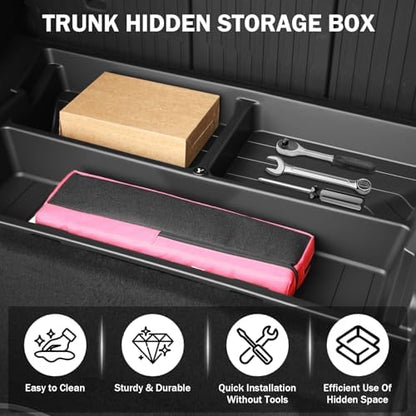 Hidden Trunk Organizer Tray for Tesla Model Y 2019-2026, Custom-Fit Rear - Image 3