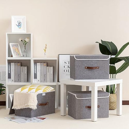 Yawinhe Collapsible Storage Bins, 13.0x9.0x7.9in - Image 2
