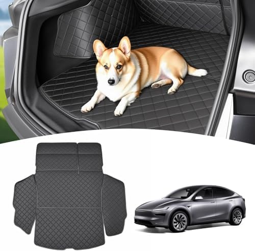 Topfit for Tesla Model Y Trunk Mats Cargo Liner Waterproof Dog Car Seat Covers - Image 7