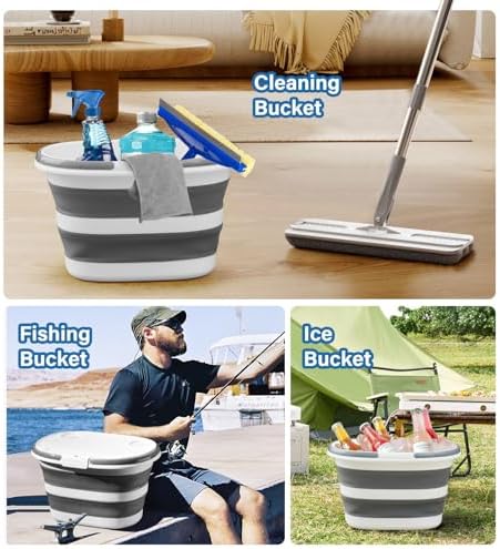 Lesipee Upgraded 16L Collapsible Mop Bucket - Image 6