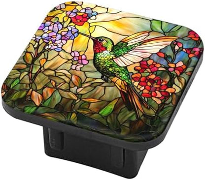Hitch Cover Fits for 2-Inch Hitch, Hummingbird in Stained by PATBIXES