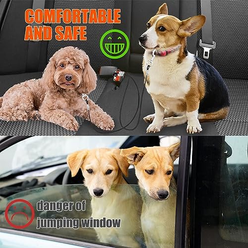 Dog Seat Belt Harness for Car, No Chew Tether Cable Vehicle Dogs Accessories - Image 5
