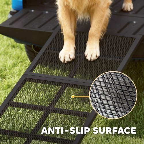 PawHut Dog Ramp for Car 75" x 20" Large Folding Pet Ramp for Large Dogs - Image 6