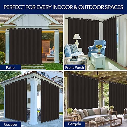 PureFit Outdoor Curtains for Patio Waterproof – Weatherproof, UV and Fade - Image 5
