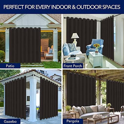 PureFit Outdoor Curtains for Patio Waterproof – Weatherproof, UV and Fade - Image 5
