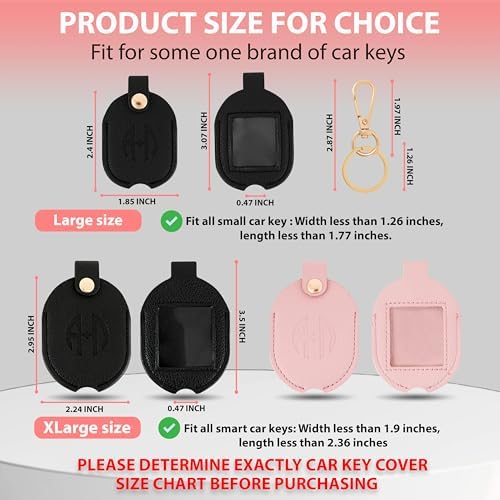 Leather Remote Key Fob Sleeve for Broken Car Key Loop Replacement - Image 2