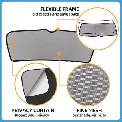 ZATOOTO Tesla Model Y Rear Windshield Sunshade 2019-2024, Privacy Shade - Image 6