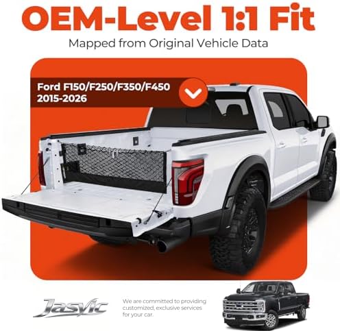 3-Layer Cargo Net for Ford F150/F-250/F-350/F-450 2015-2026, Zoned Storage - Image 3