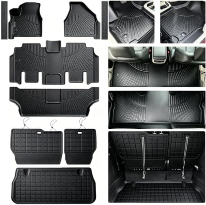 Floor Mats Set for Chrysler Pacifica/Voyager 2017-2027 by WAYIDSS